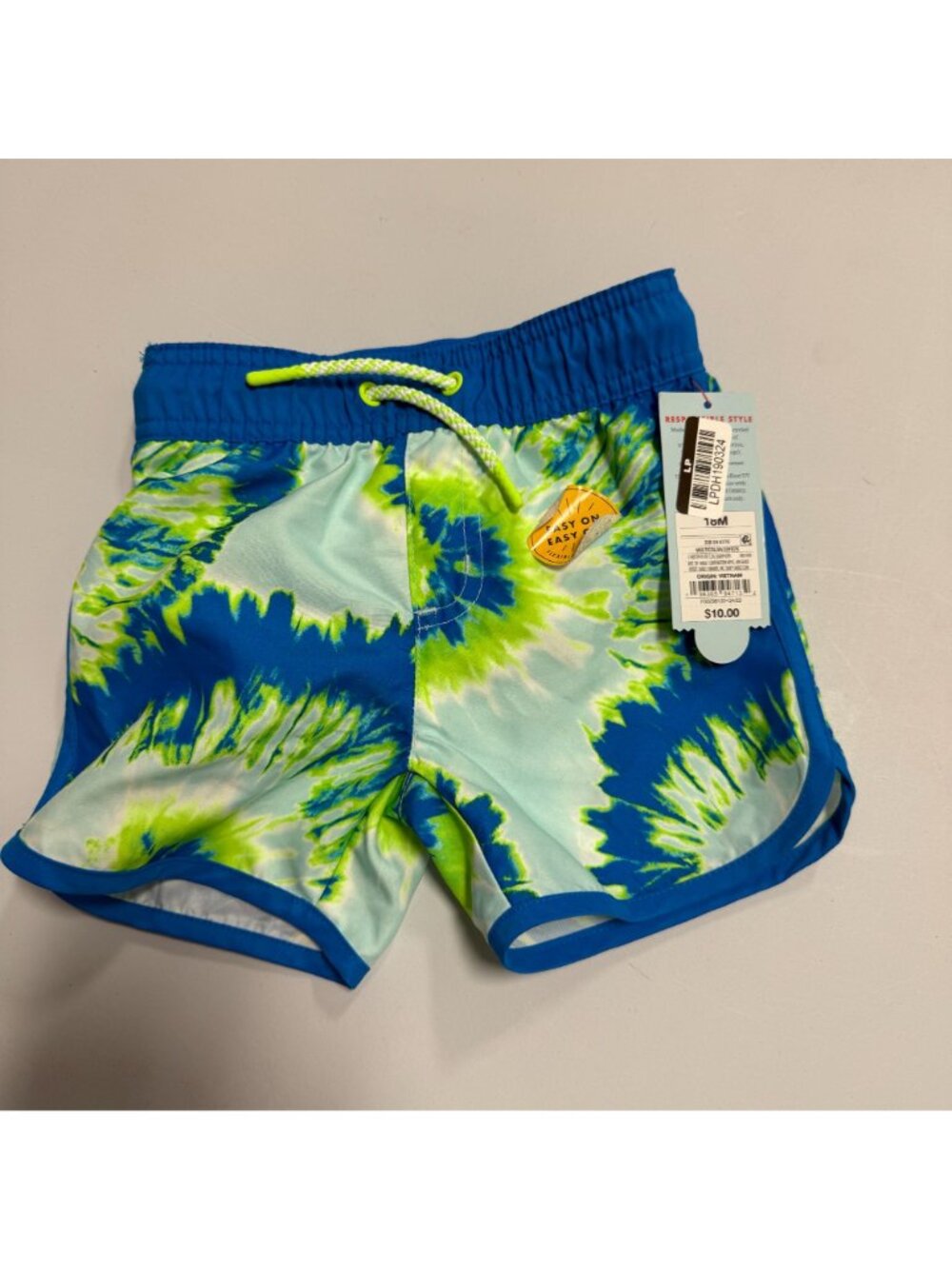 Cat & Jack Baby Boys Swirl Swim Shorts Blue Size 18M - Picture 4 of 6